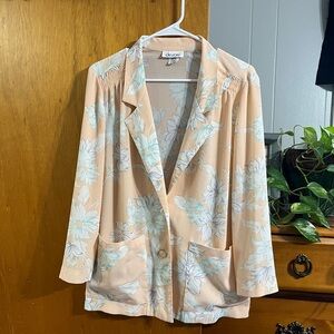 Vintage Devon Pastel Floral Size 10 Blazer